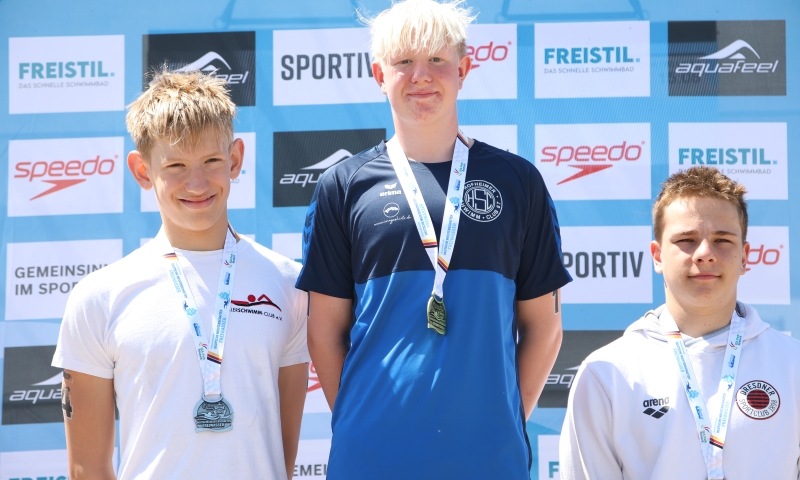 Silber für Lasse Palle Phielipeit bei den Deutschen Meisterschaften im Freiwasserschwimmen